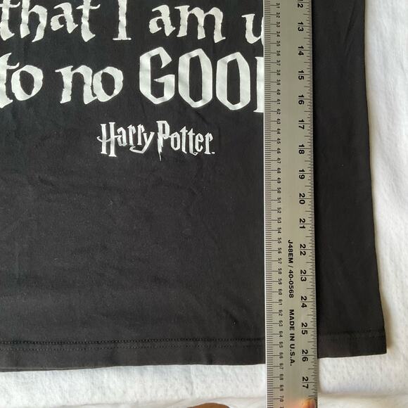 Harry Potter Women’s Short Sleeve T-shirt size M,Black, I Swear Am Up To No Good - Picture 4 of 8